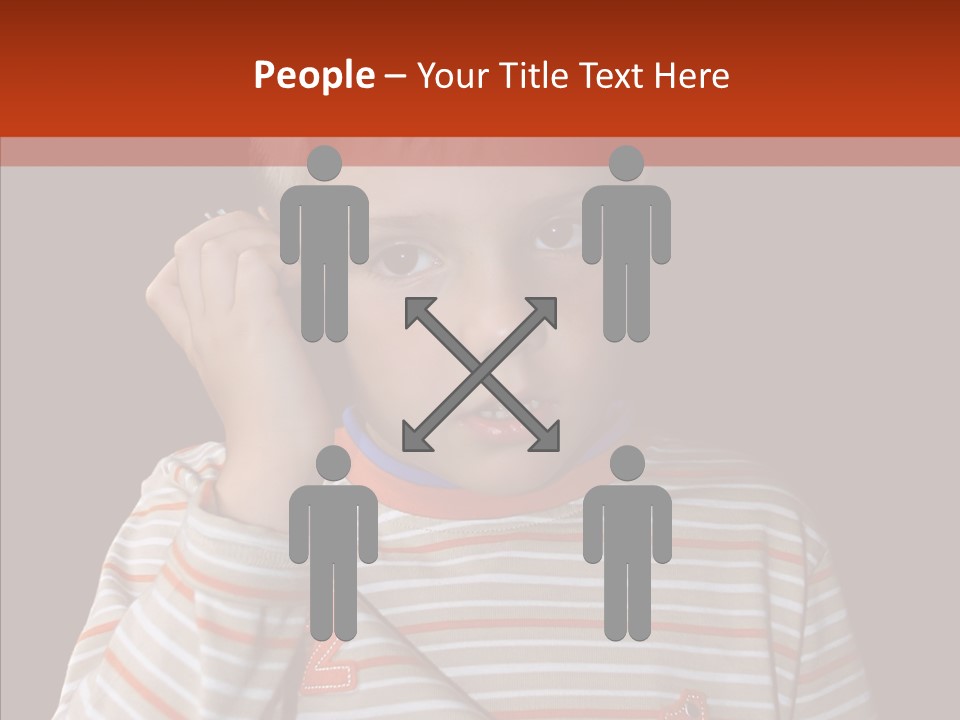 Cute Speak People PowerPoint Template