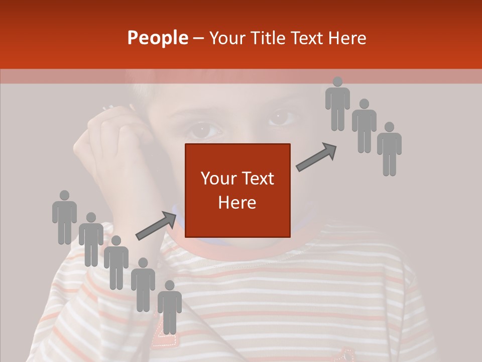 Cute Speak People PowerPoint Template