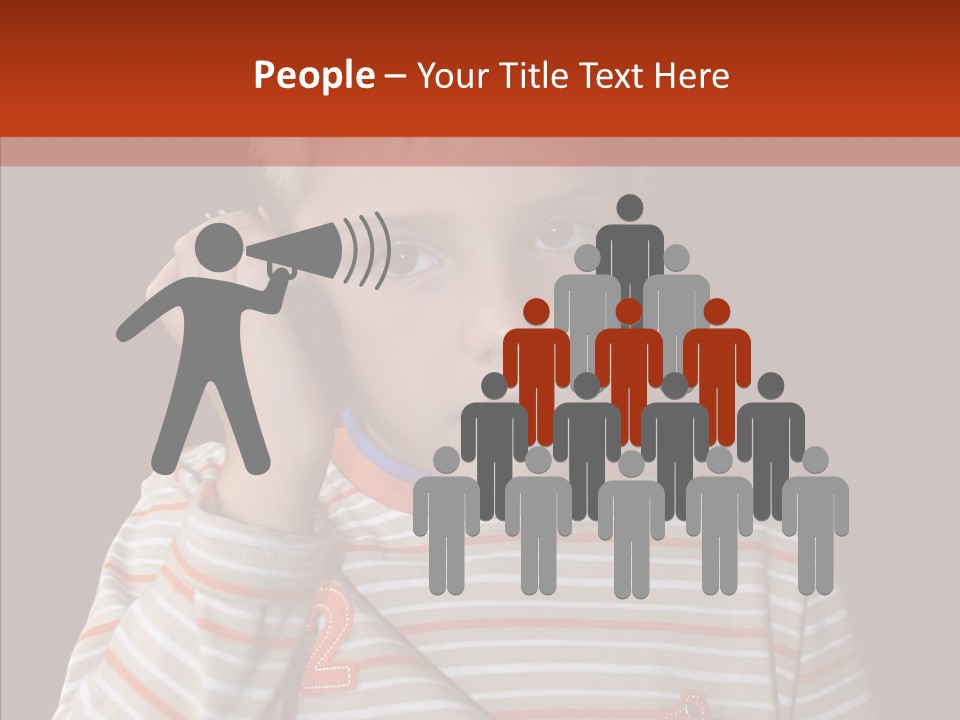 Cute Speak People PowerPoint Template