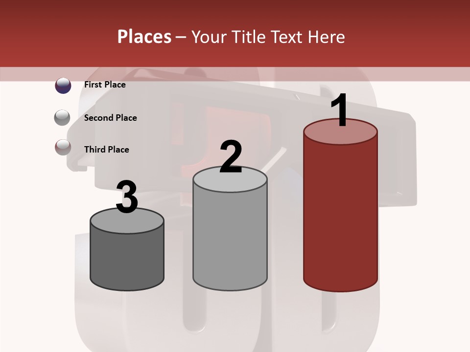 Three Blue Number PowerPoint Template