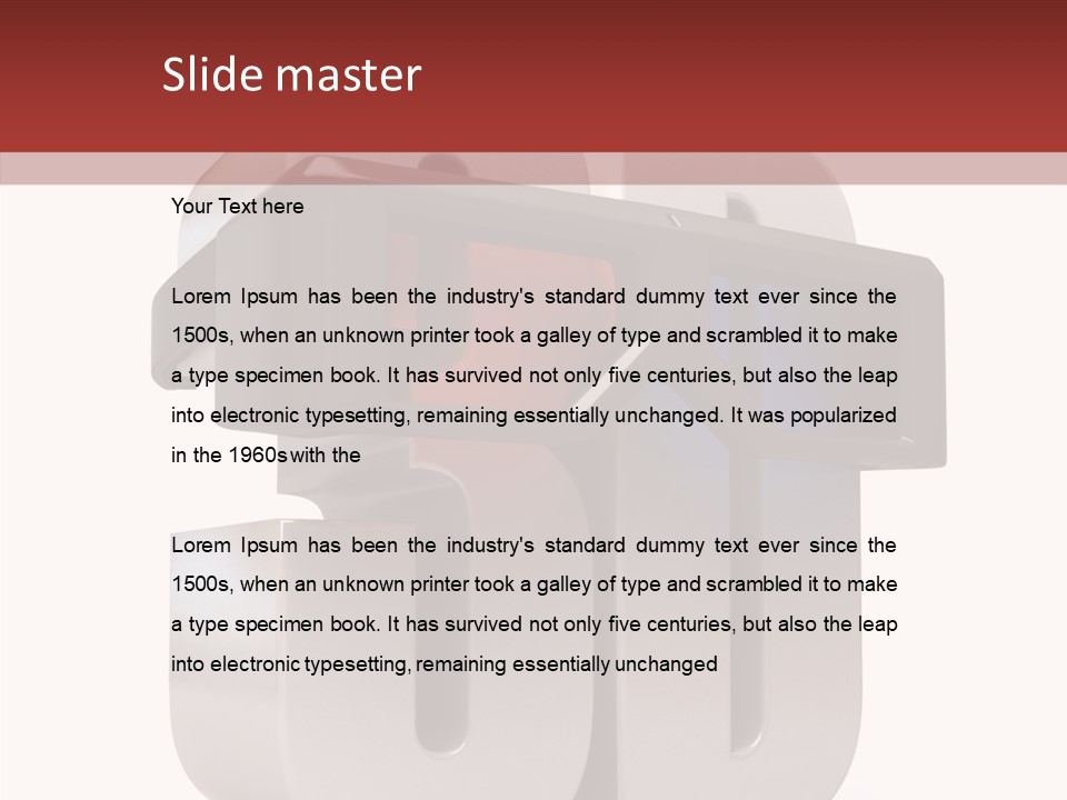 Three Blue Number PowerPoint Template