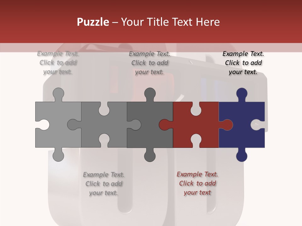 Three Blue Number PowerPoint Template