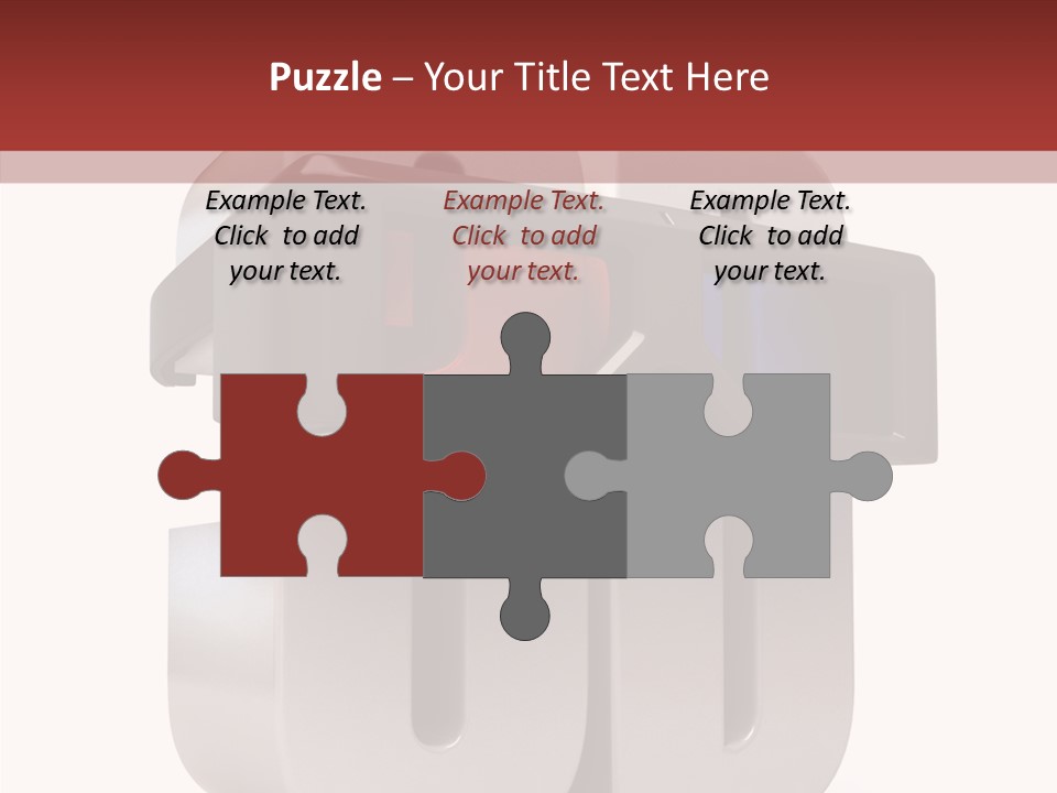 Three Blue Number PowerPoint Template