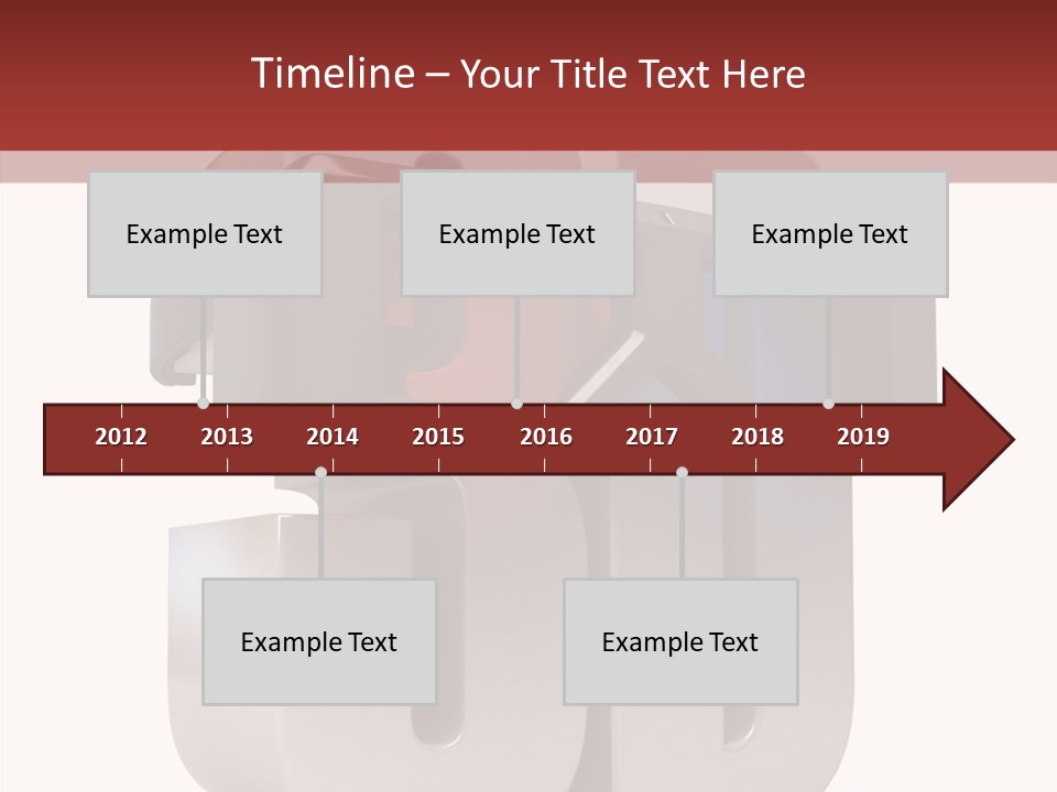 Three Blue Number PowerPoint Template