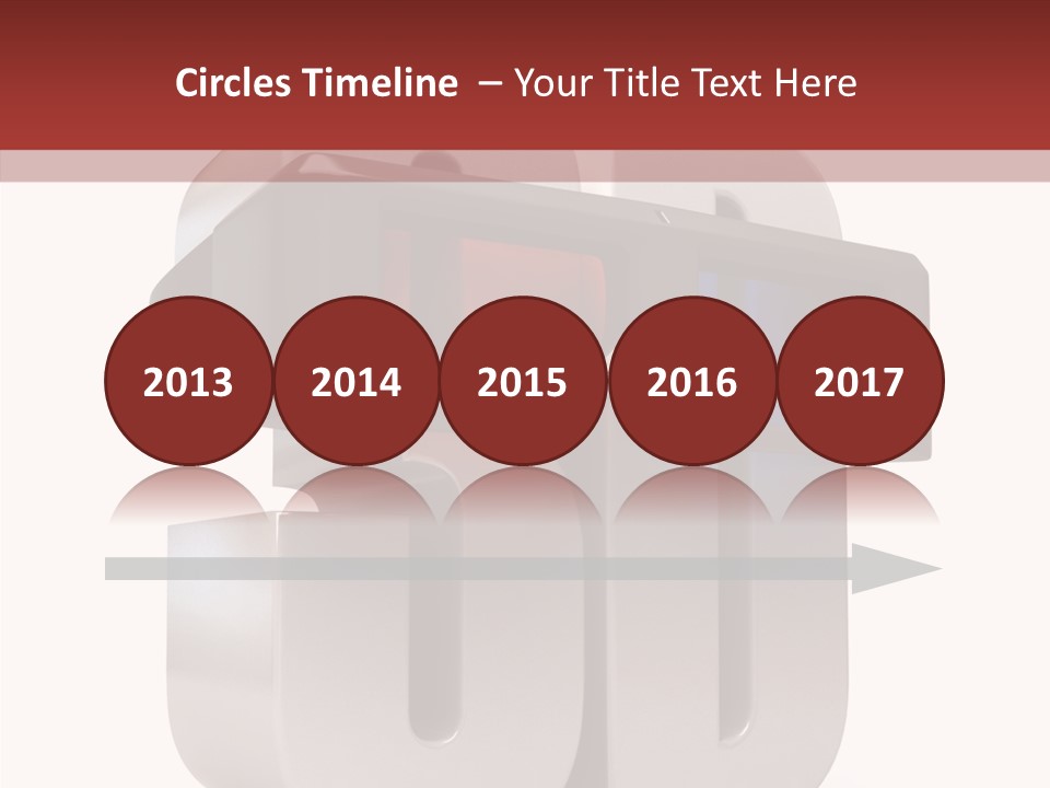 Three Blue Number PowerPoint Template