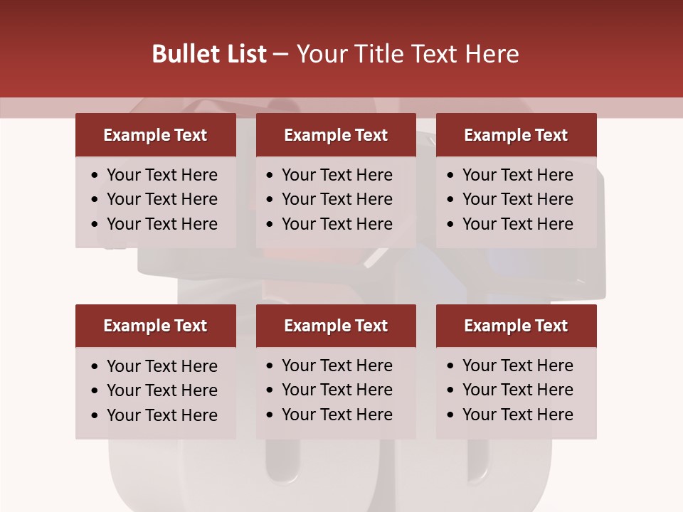 Three Blue Number PowerPoint Template