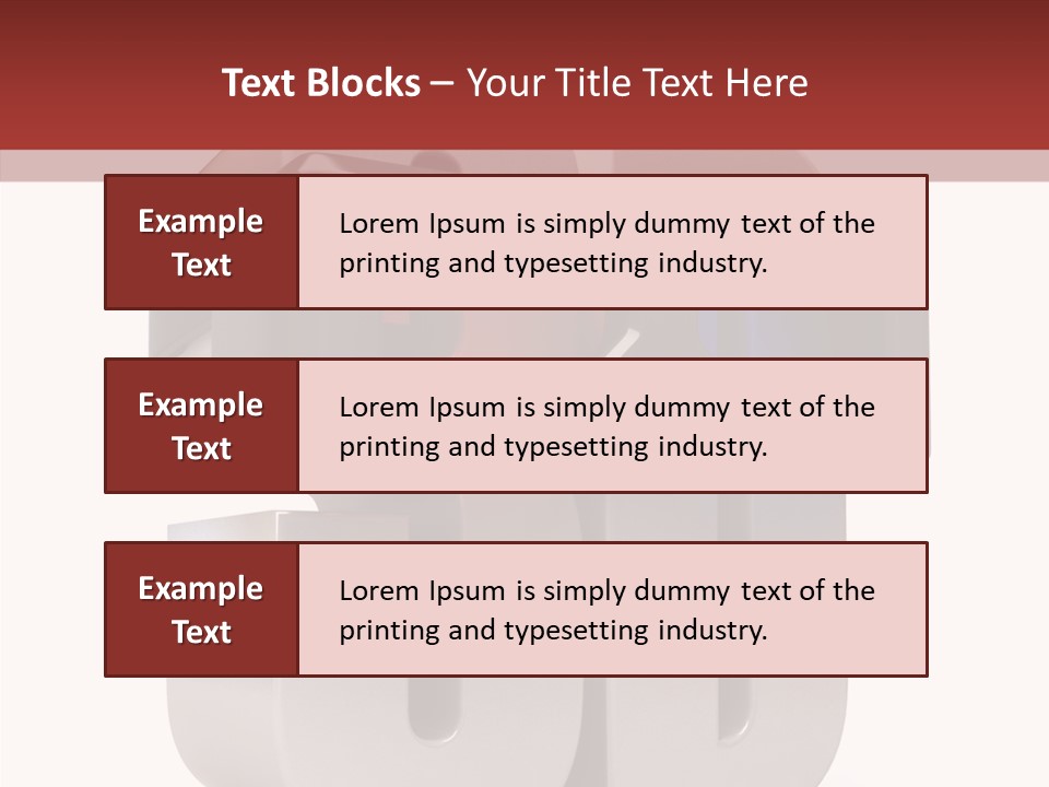 Three Blue Number PowerPoint Template