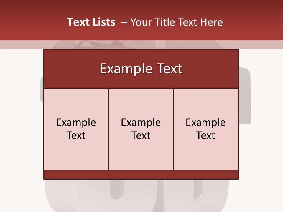 Three Blue Number PowerPoint Template