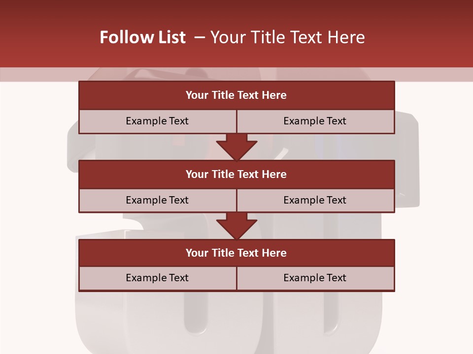 Three Blue Number PowerPoint Template