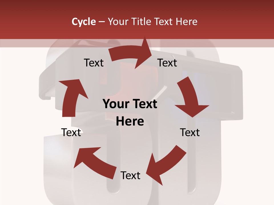 Three Blue Number PowerPoint Template