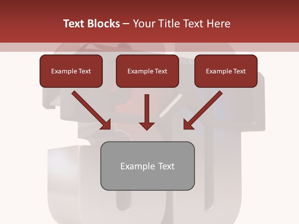 Three Blue Number PowerPoint Template