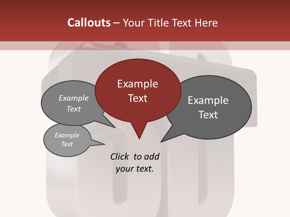 Three Blue Number PowerPoint Template
