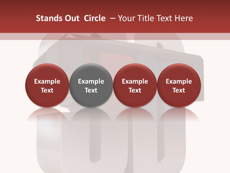 Three Blue Number PowerPoint Template