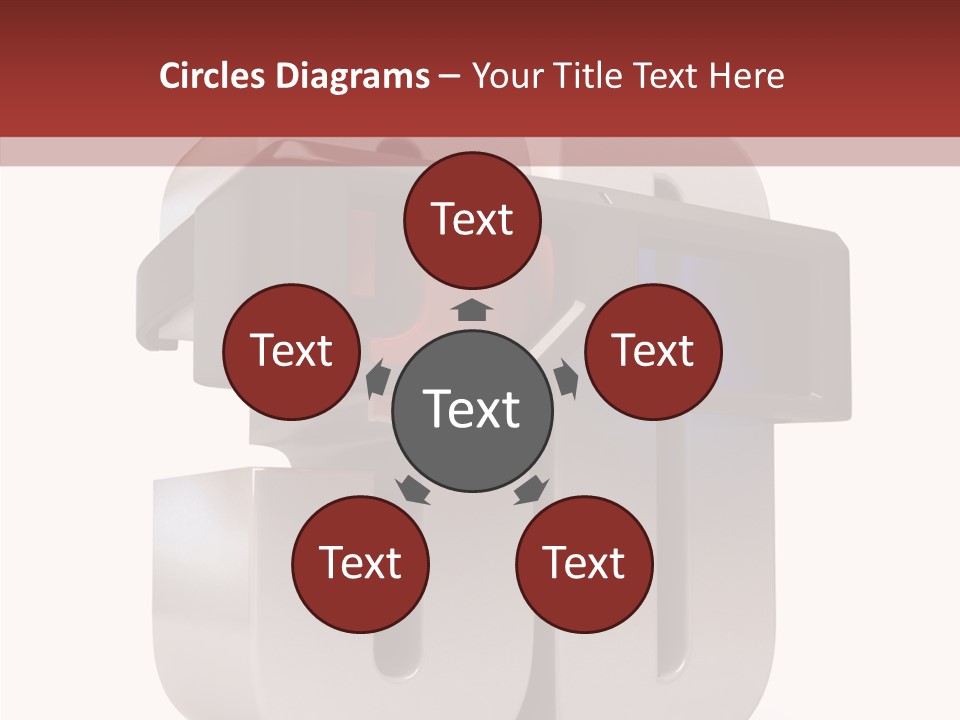 Three Blue Number PowerPoint Template