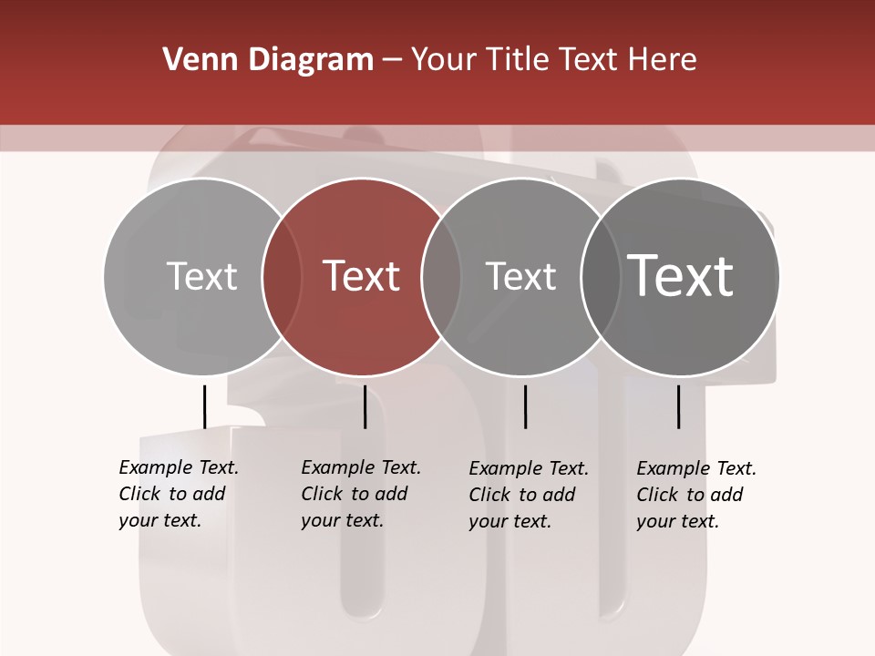 Three Blue Number PowerPoint Template
