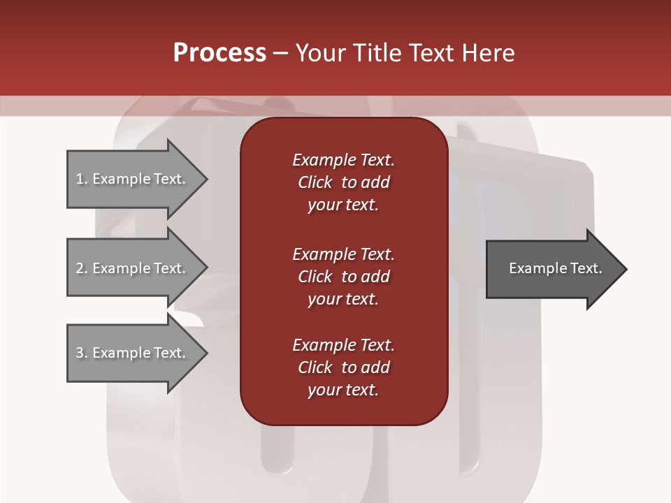 Three Blue Number PowerPoint Template