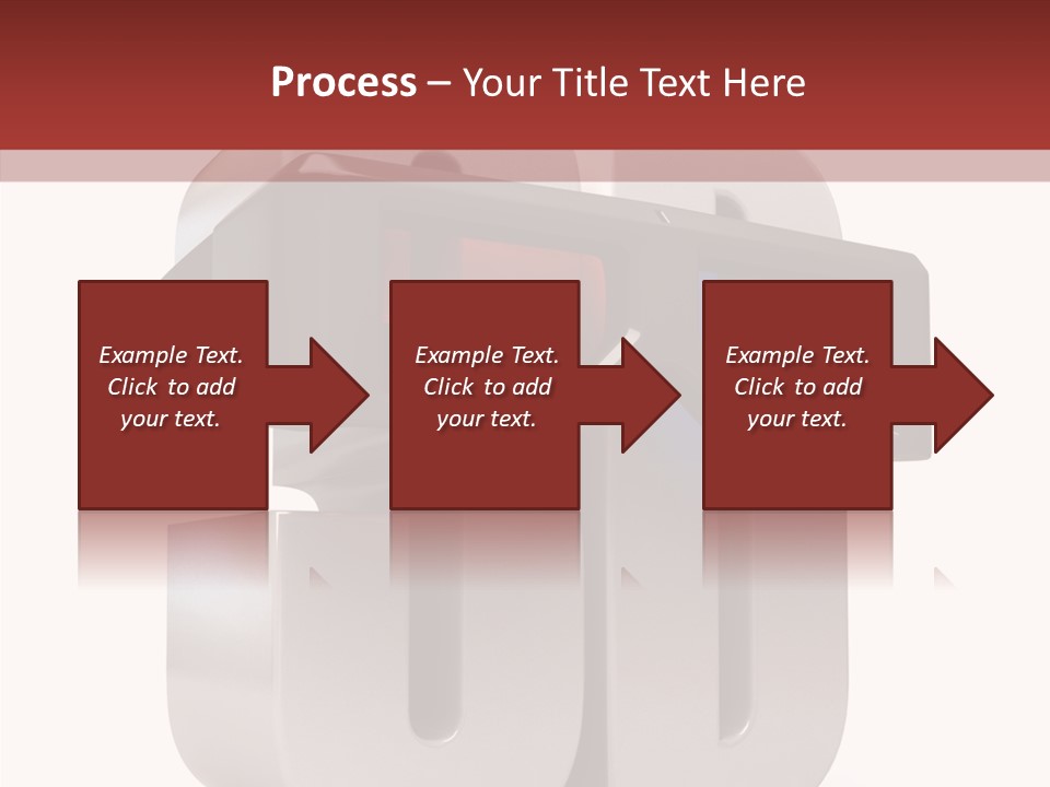 Three Blue Number PowerPoint Template