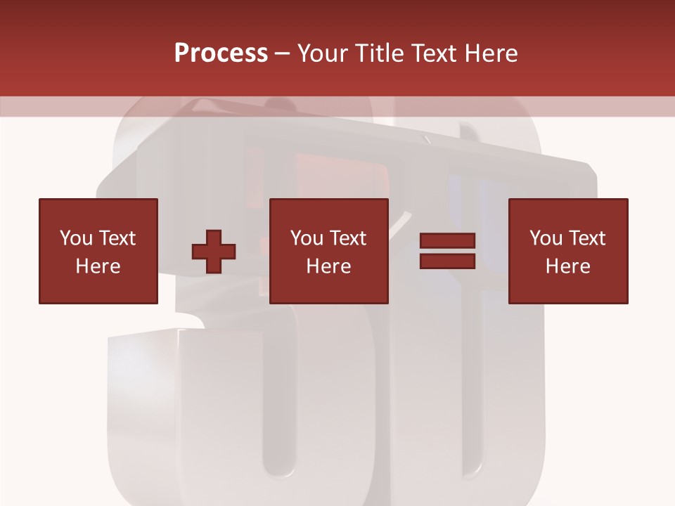 Three Blue Number PowerPoint Template
