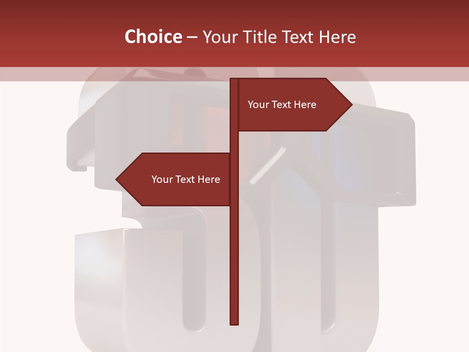Three Blue Number PowerPoint Template