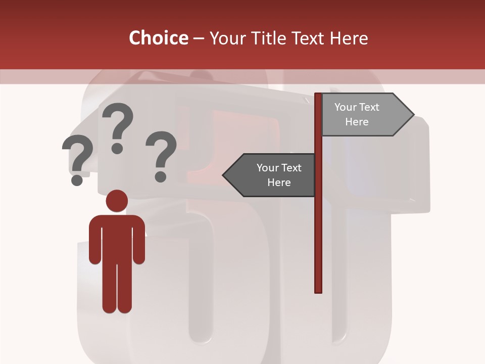 Three Blue Number PowerPoint Template