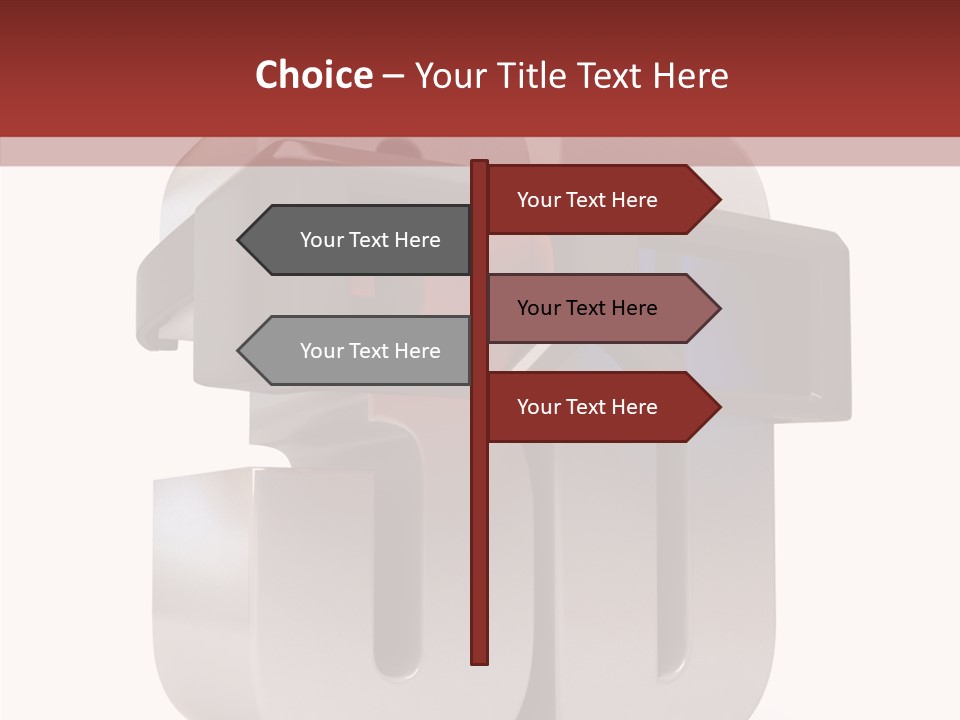 Three Blue Number PowerPoint Template