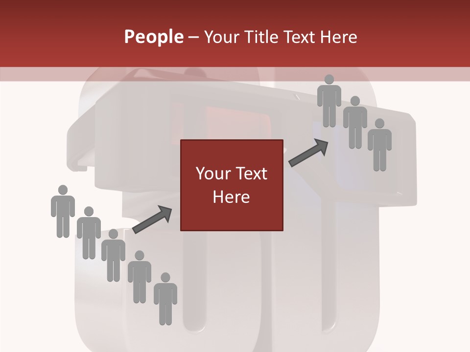 Three Blue Number PowerPoint Template