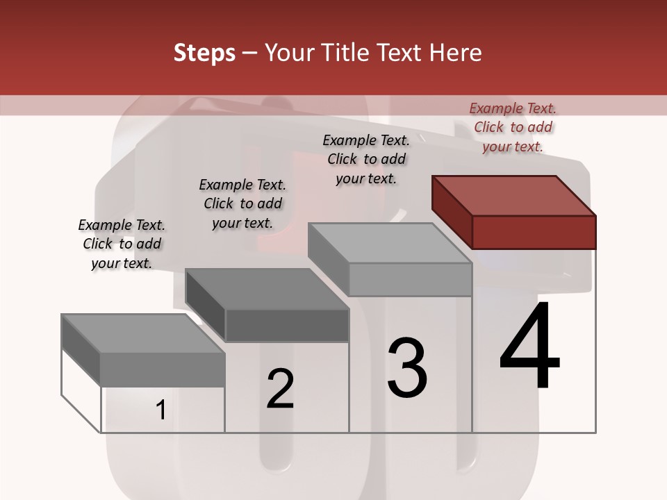 Three Blue Number PowerPoint Template