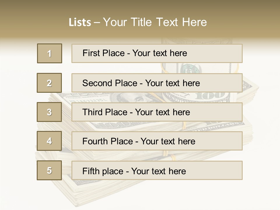 Dollar Band Backdrop PowerPoint Template