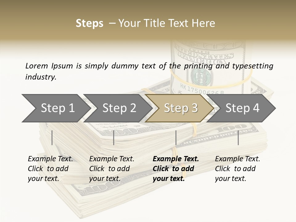 Dollar Band Backdrop PowerPoint Template