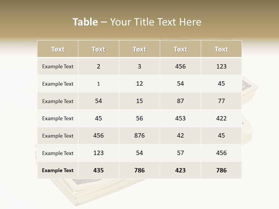 Dollar Band Backdrop PowerPoint Template