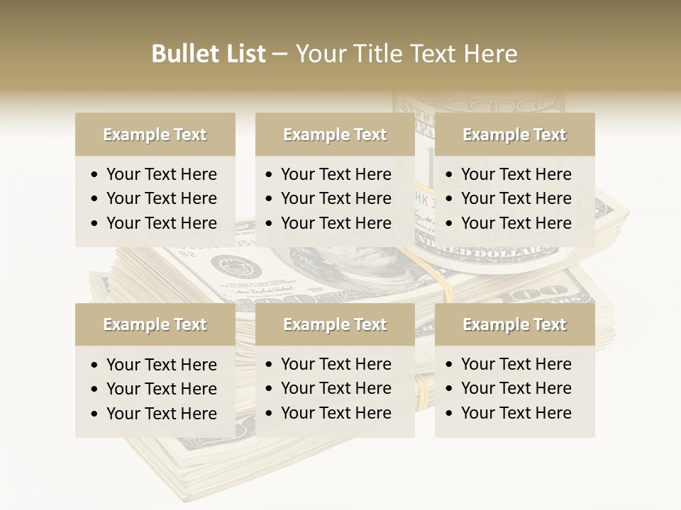 Dollar Band Backdrop PowerPoint Template