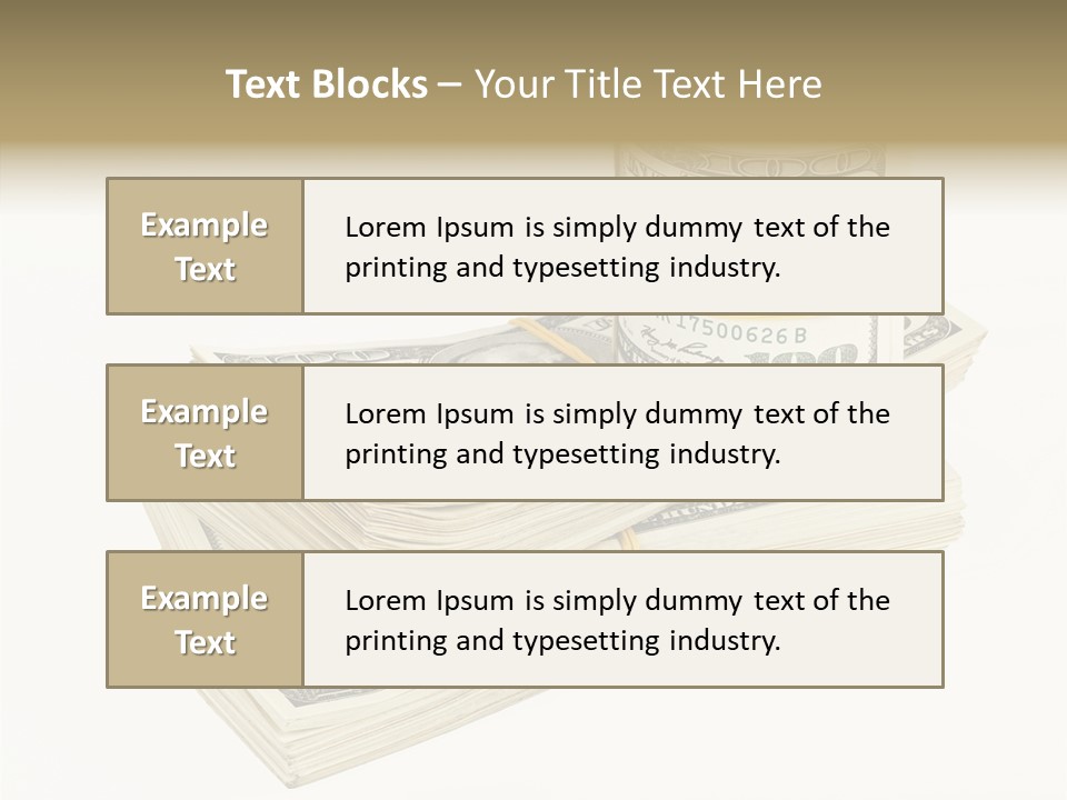 Dollar Band Backdrop PowerPoint Template