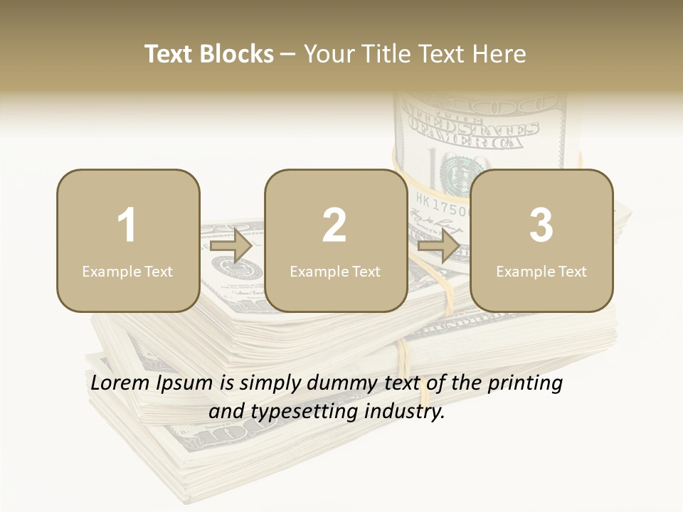 Dollar Band Backdrop PowerPoint Template