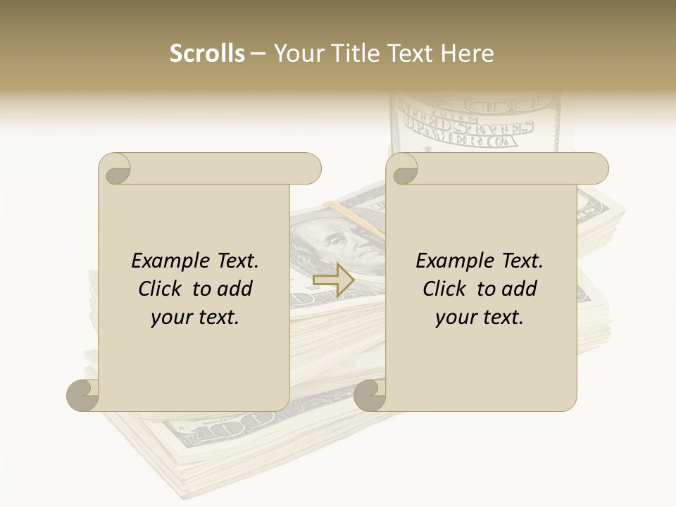 Dollar Band Backdrop PowerPoint Template