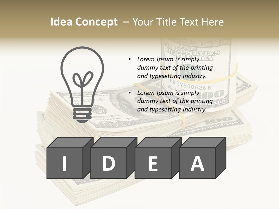 Dollar Band Backdrop PowerPoint Template