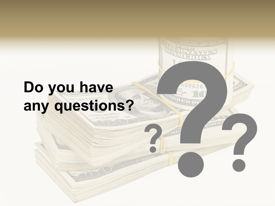 Dollar Band Backdrop PowerPoint Template