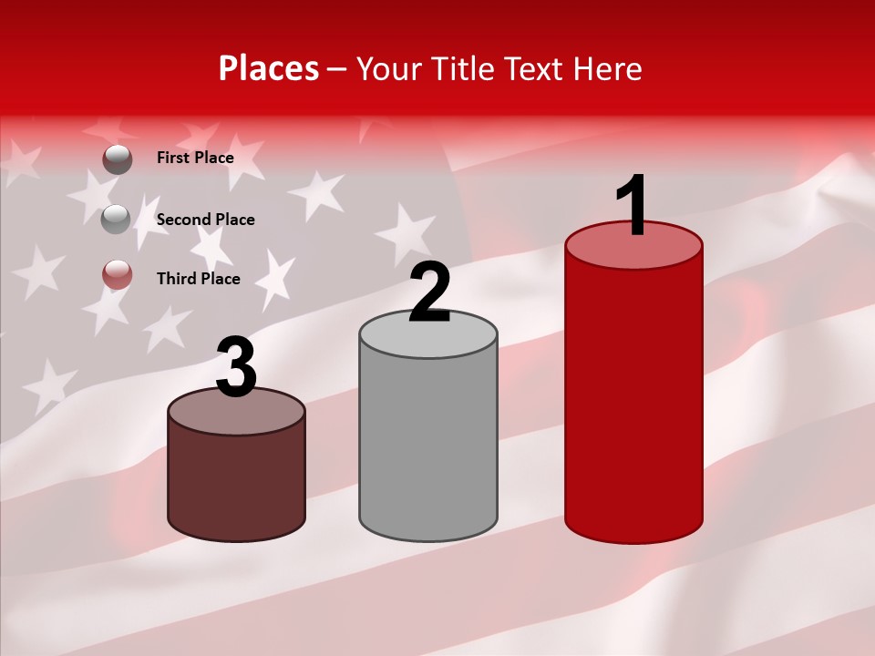 American Blur Background PowerPoint Template