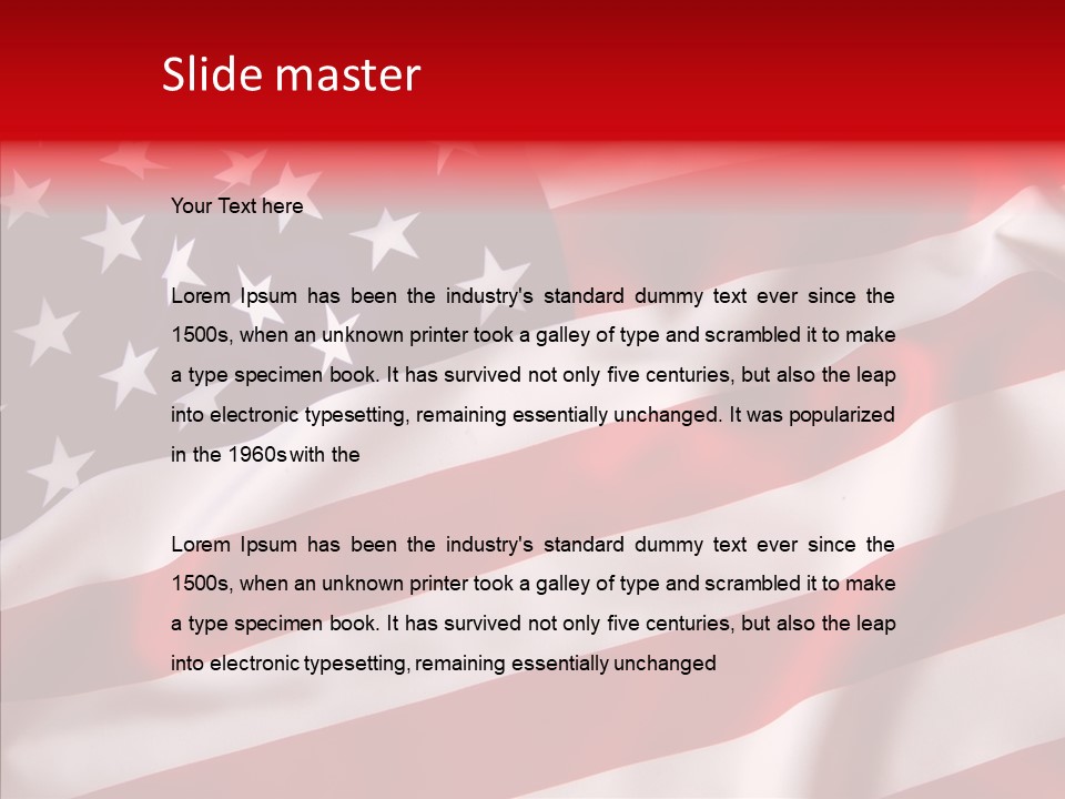 American Blur Background PowerPoint Template