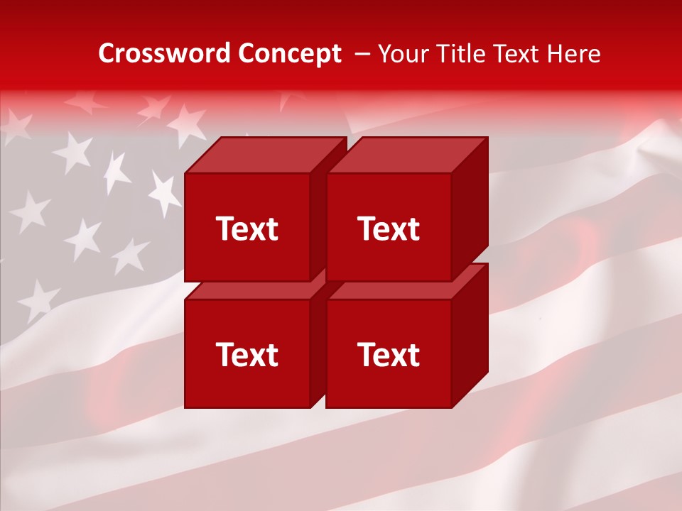 American Blur Background PowerPoint Template