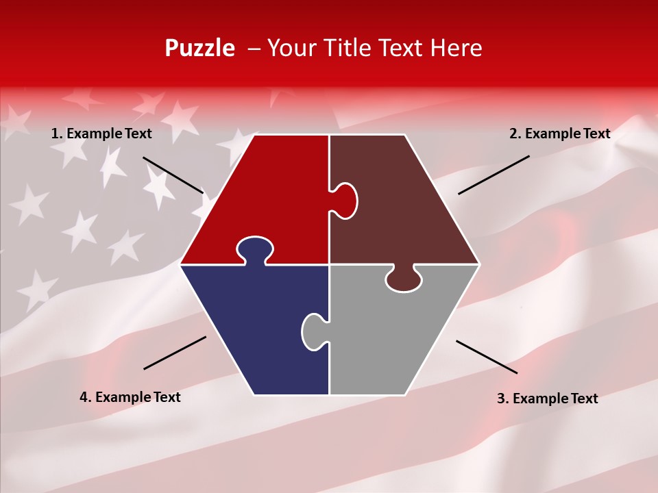 American Blur Background PowerPoint Template