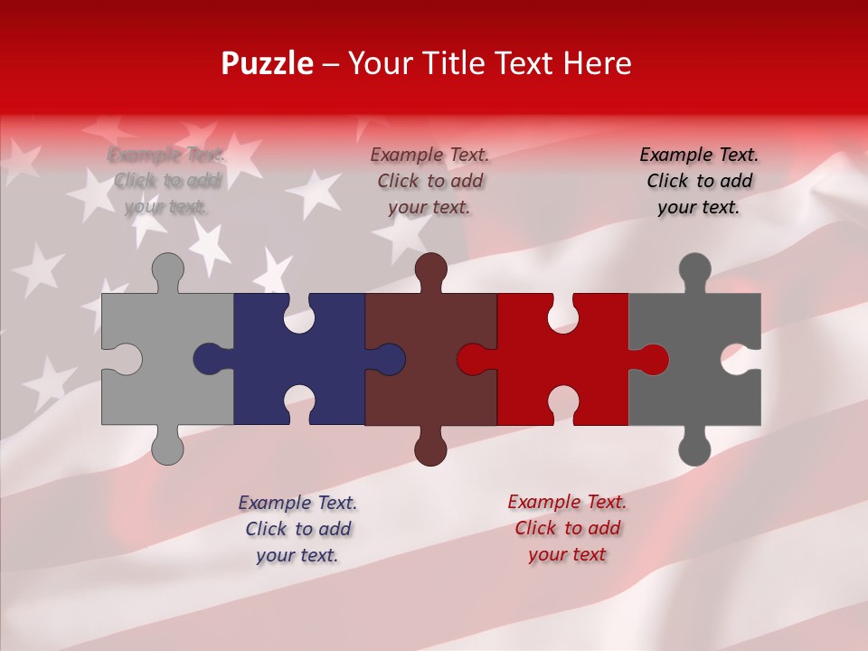 American Blur Background PowerPoint Template