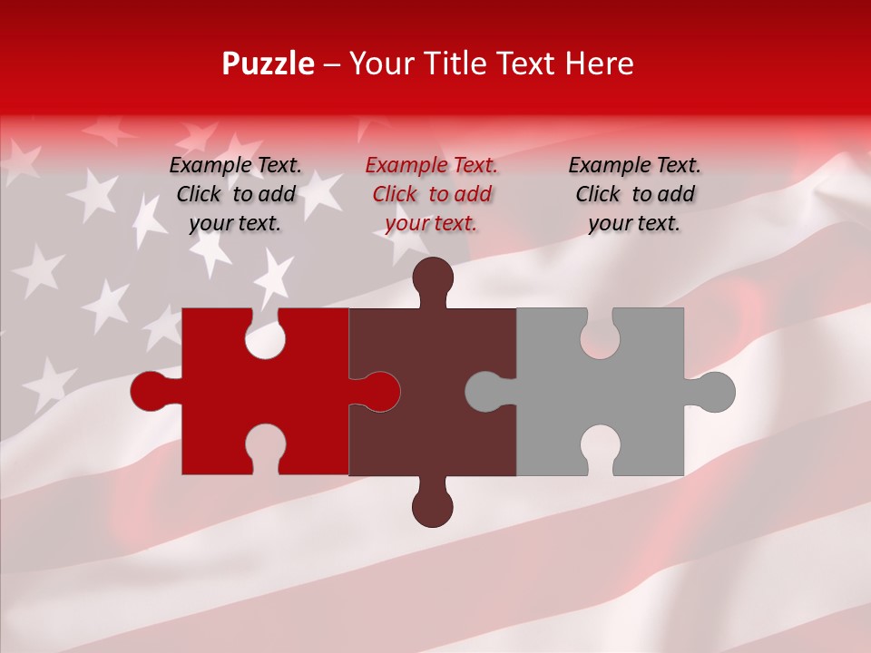 American Blur Background PowerPoint Template