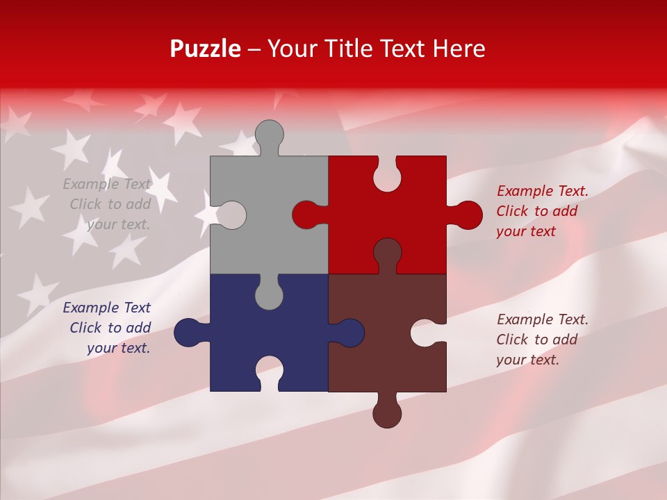 American Blur Background PowerPoint Template