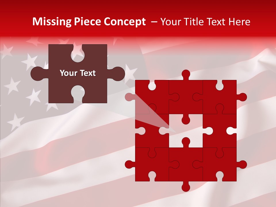 American Blur Background PowerPoint Template