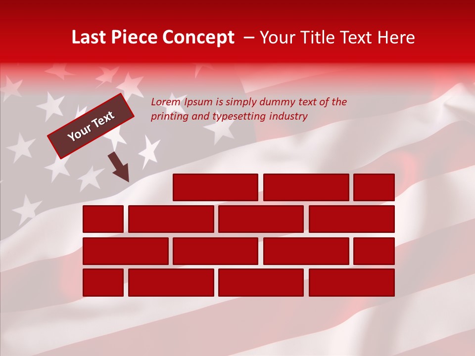 American Blur Background PowerPoint Template