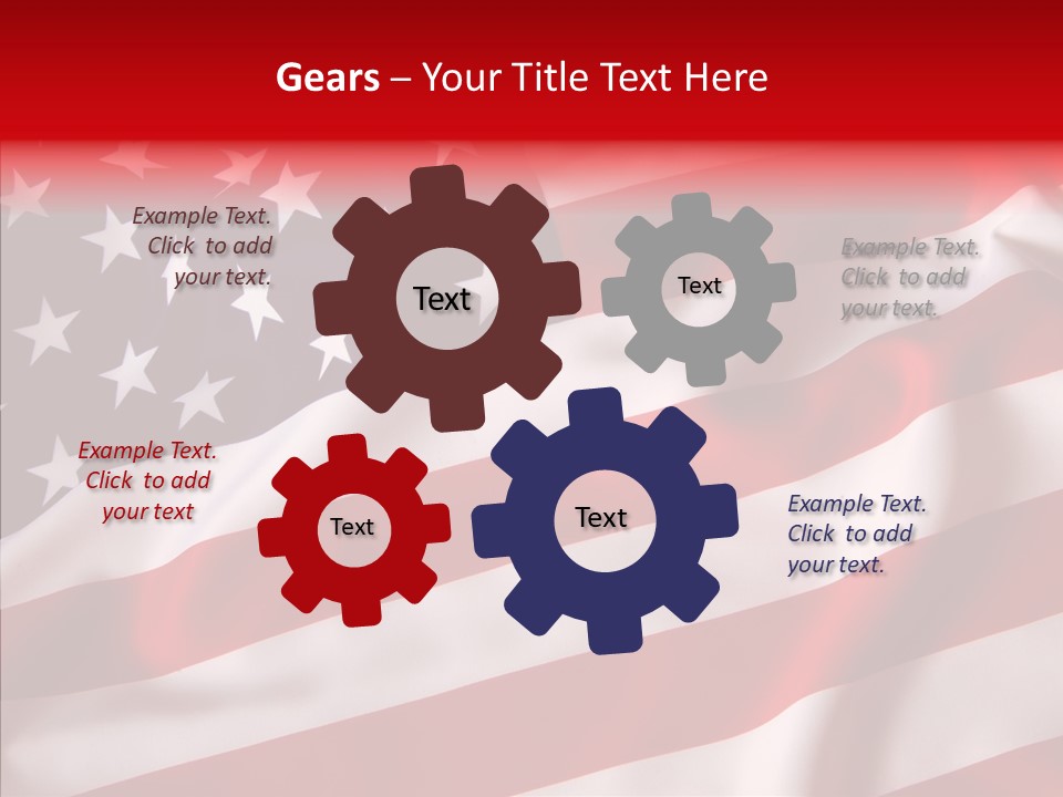 American Blur Background PowerPoint Template