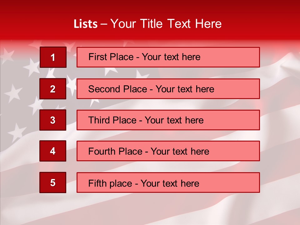American Blur Background PowerPoint Template