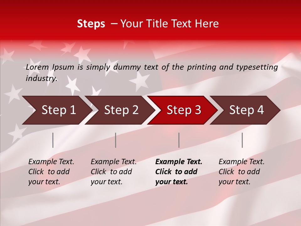 American Blur Background PowerPoint Template