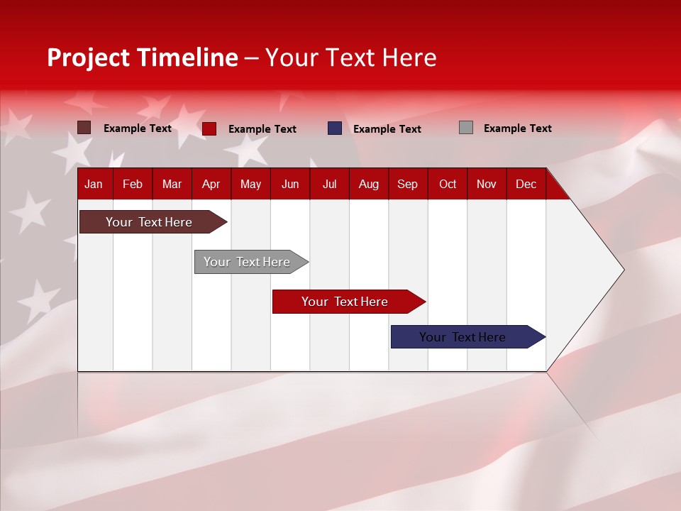 American Blur Background PowerPoint Template