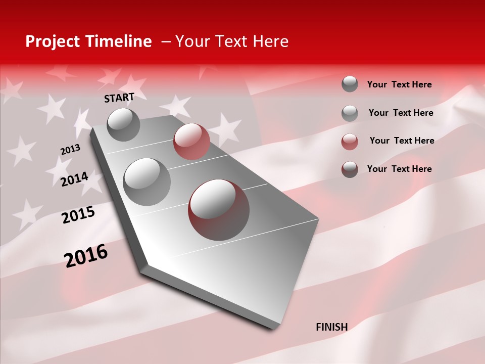 American Blur Background PowerPoint Template